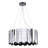 8-Light Chrome Stainless Steel Spike Drum Chandelier-27130974-27130977