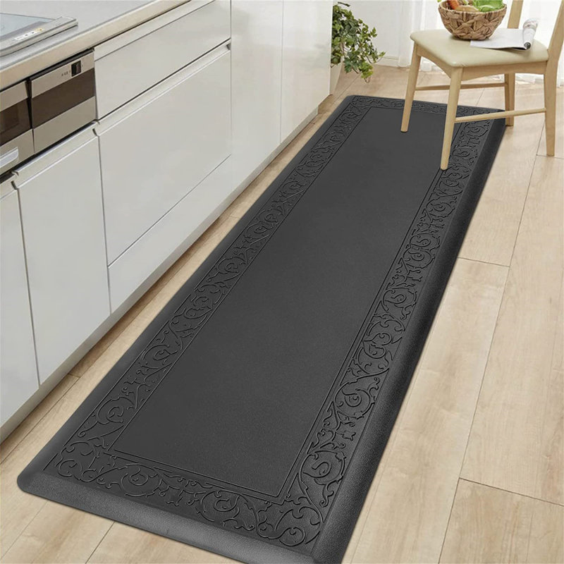 Mindenmines Anti-Fatigue Non-Skid Kitchen Mat, Black