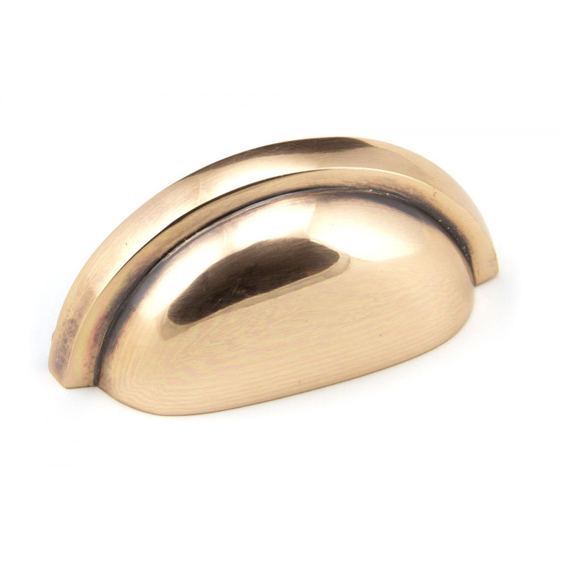Regency 7.5 cm centre Cup Handle, Polished Bronze