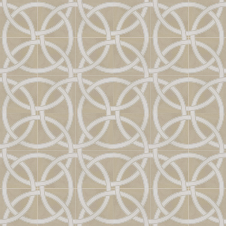 Caprice Pastel Loop 8" x 8" Porcelain Field Tile