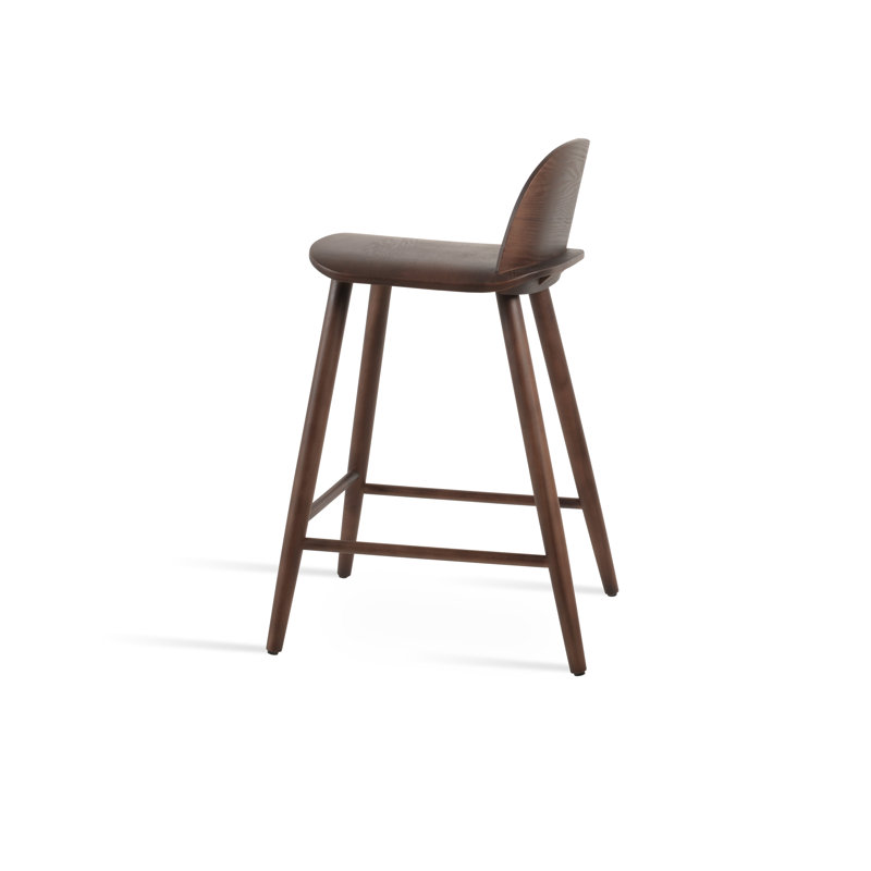 Janelle Bar & Counter Stool, Bar Stool (29.5" Seat Height), Walnut