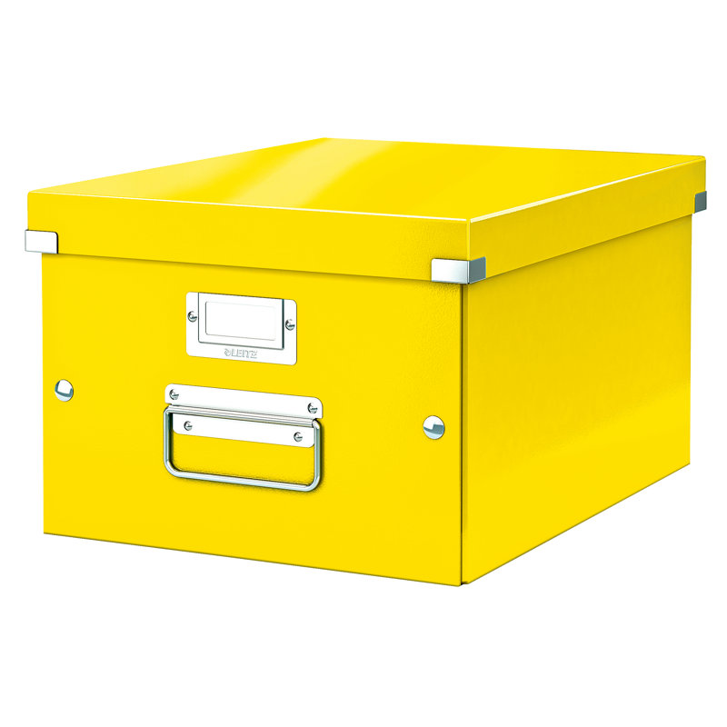 Leitz Decorative Bin, 28.1cm H x 20cm W x 37cm D, Yellow