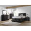 Aslan Black 5-Piece Storage Bedroom Set