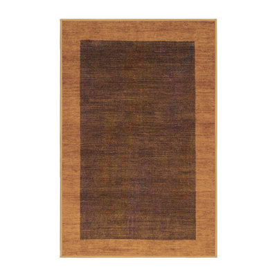 Tapis de couleur unie en laine / polyester tissé à la machine Elveria