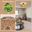 Alliette Rattan Semi Flush Mount