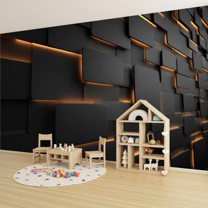 Papier peint adhésif auto-adhésif moderne pour la chambre à coucher Peel and Stick L 69 po x l 96 po