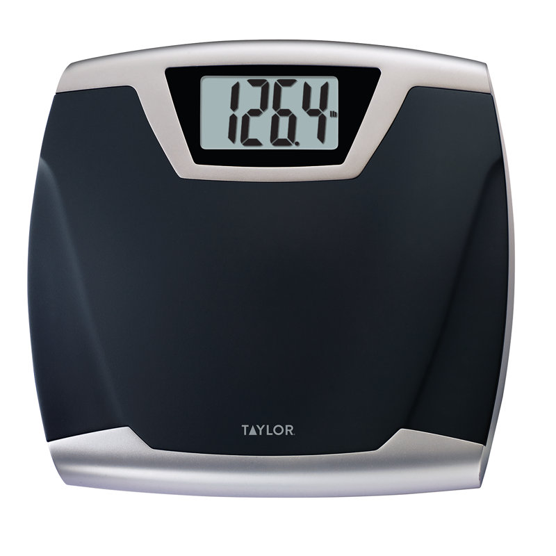 Pèse-personne numérique Taylor, très grande capacité de 440 lb, tapis antidérapant caoutchouté