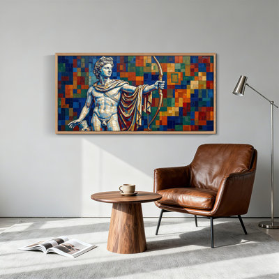 "Mosaic Art", reproduction d'art sur toile encadrée, ensemble de 1,48 x 24 pouces