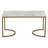 Halfmoon Engineered Wood and Iron Coffee Table-2110301477