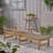 Wood + Wicker Chaise Lounge-1110444871