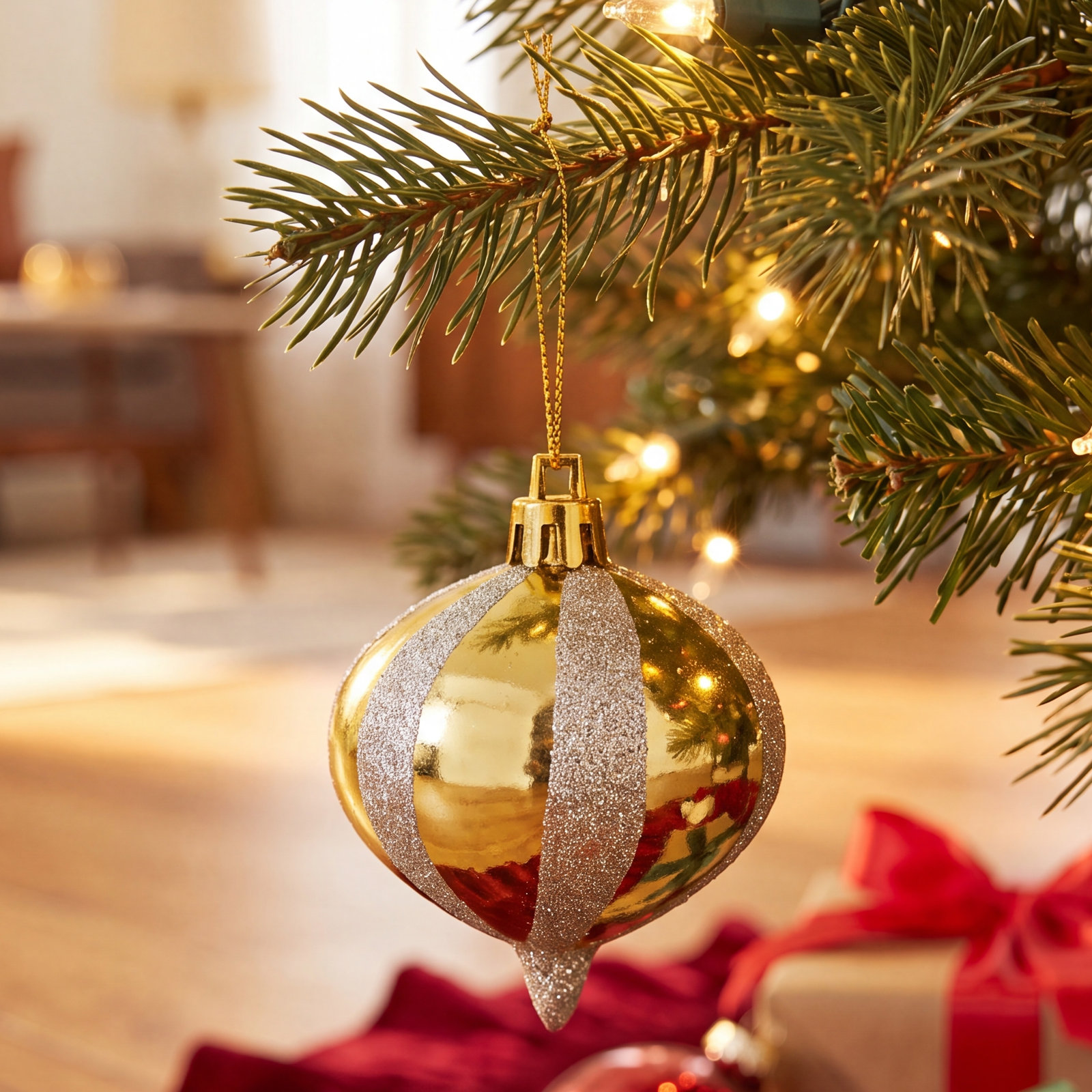 3" Bauble, Gold