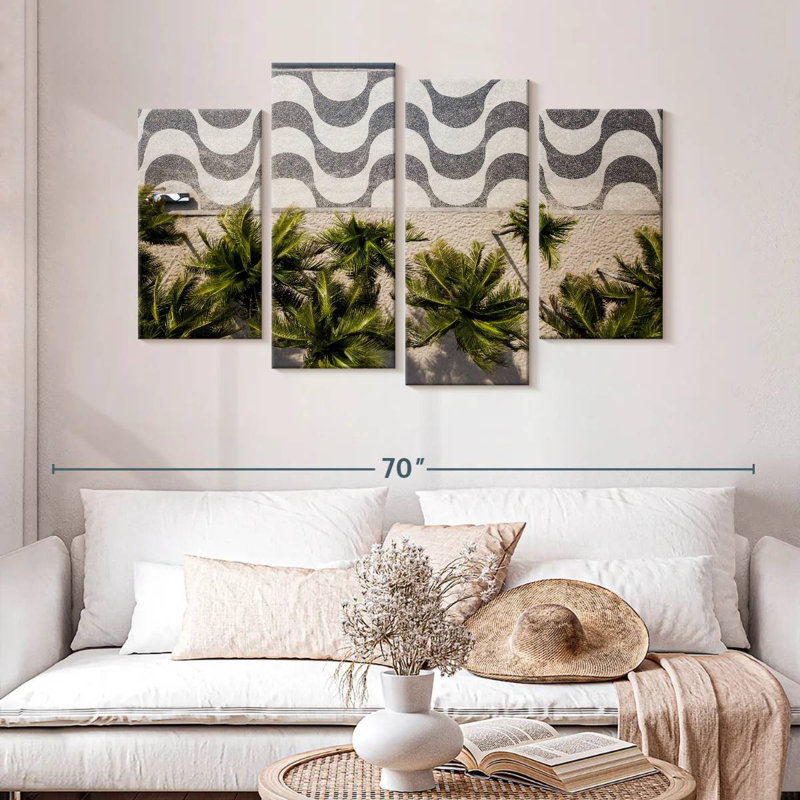 Gillard Copacabana Sidewalk Palms, 32" H x 52" W
