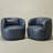 Bruschi 34" W Faux Leather Swivel Armchair-310443001