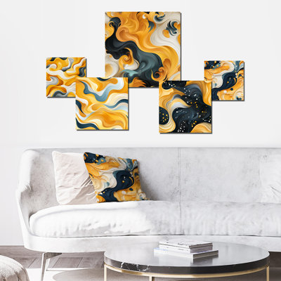 Corenne - Abstract Wall Decor Set Of 5