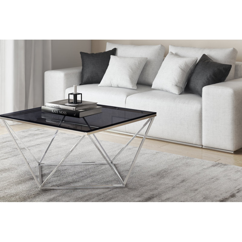 Gabriela Smoked Glass Coffee Table