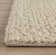 Tapis en laine crocheté à la main ivoire Amaty