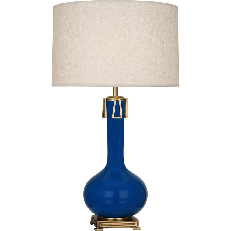 Athena Table Lamp, Cobalt
