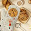 Croquis en sergé de coton Blooms Oven Mitt