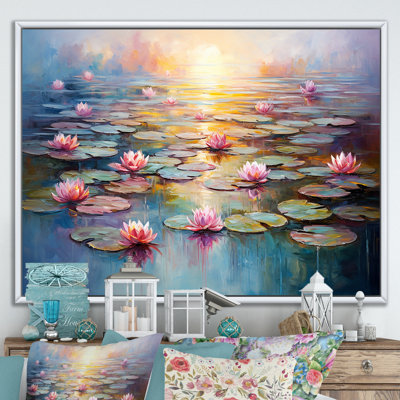 Monets Water Lily Pond Reflections 1 - Lake Wall Art