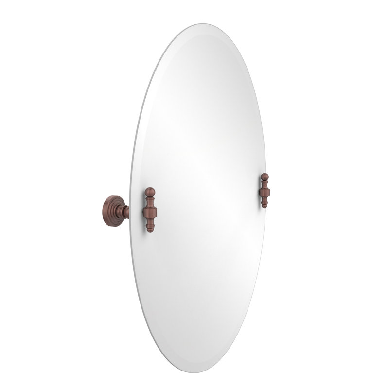 Godinez Flat Wall Mirror, Antique Copper