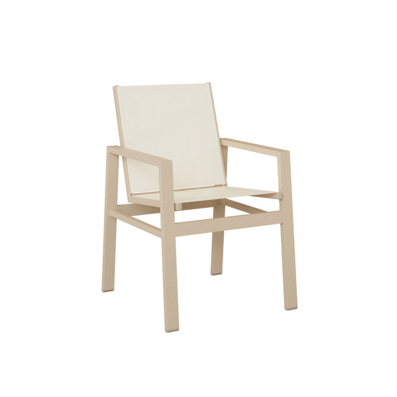 Chaise de salle à manger Ohlson Luna, Aluminium Luna multicolore, Blanc