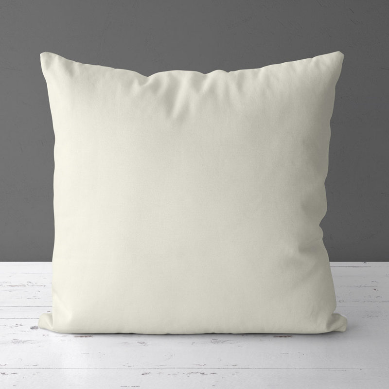Housse et insert de coussin carré Tiya, Crème