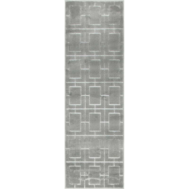 Geometric Area Rug, Runner 61 x 183cm