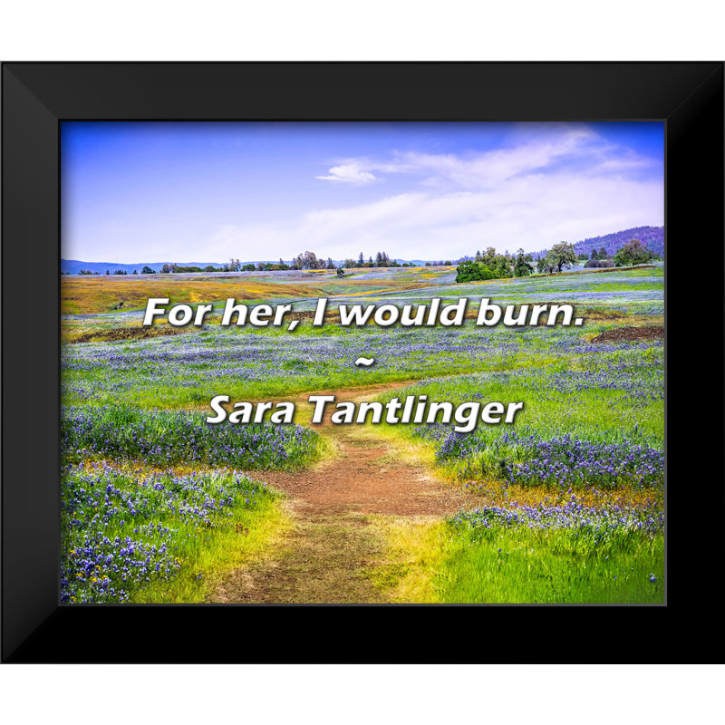 Sara Tantlinger Quote: For her, I would burn.