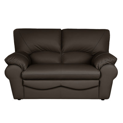 Causeuse en cuir véritable 2 places Heppman