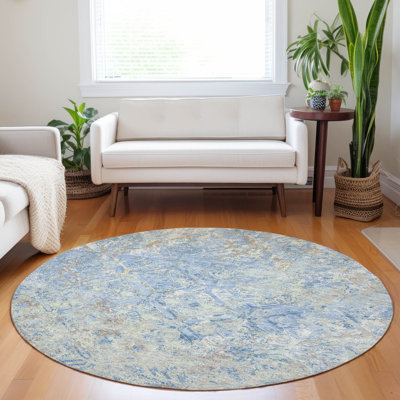 Premium Machine Washable Prisco Sky Rug