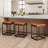 Romigh Modern 24'' Kitchen Upholstered Counter Stool with Faux Leather & Footrest-115337222-74889952