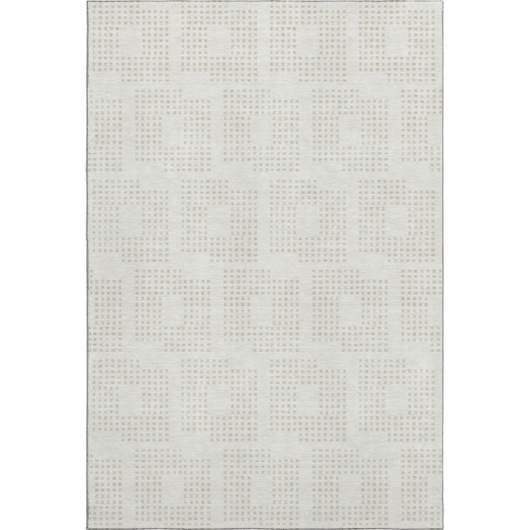 Premium Machine Washable Prisco Ivory Rug