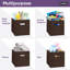 Boîte de rangement pliable en tissu, solution de rangement pliable et compacte, paquet de 2, par Superio-106569173