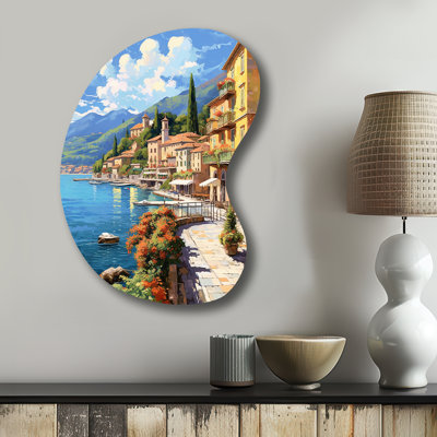 Moise - Asymmetrical Italy Metal Wall Decor, Unique Shape Metal Wall Sculpture Print