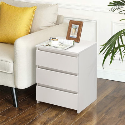 Huzaifah 45cm W Manufactured Wood Bedside Table