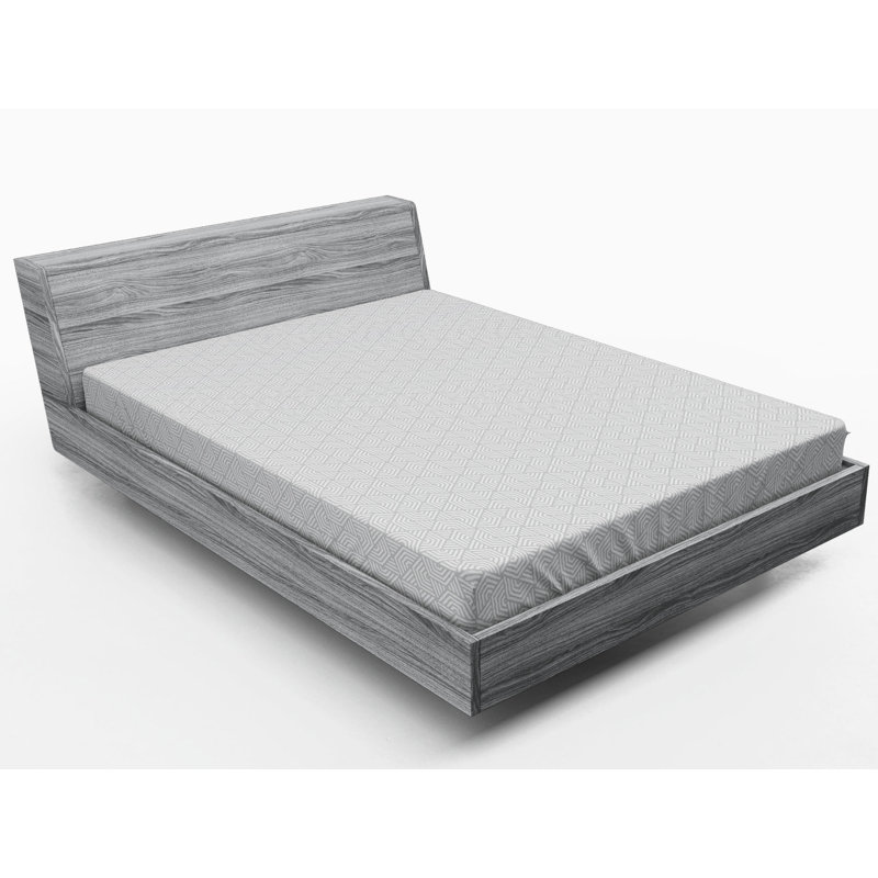 Microfiber Geometric Fitted Sheet, Full Fitted Sheet, Gray Geometric