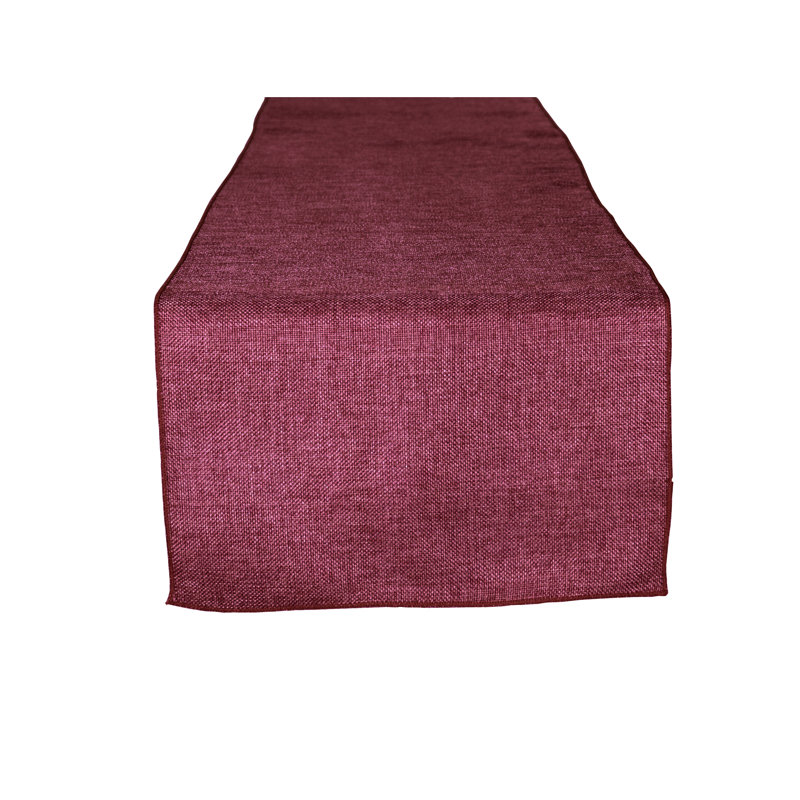 Chemin de table de couleur unie Iona-Lilly, 60 po x 12 po, Fuchsia