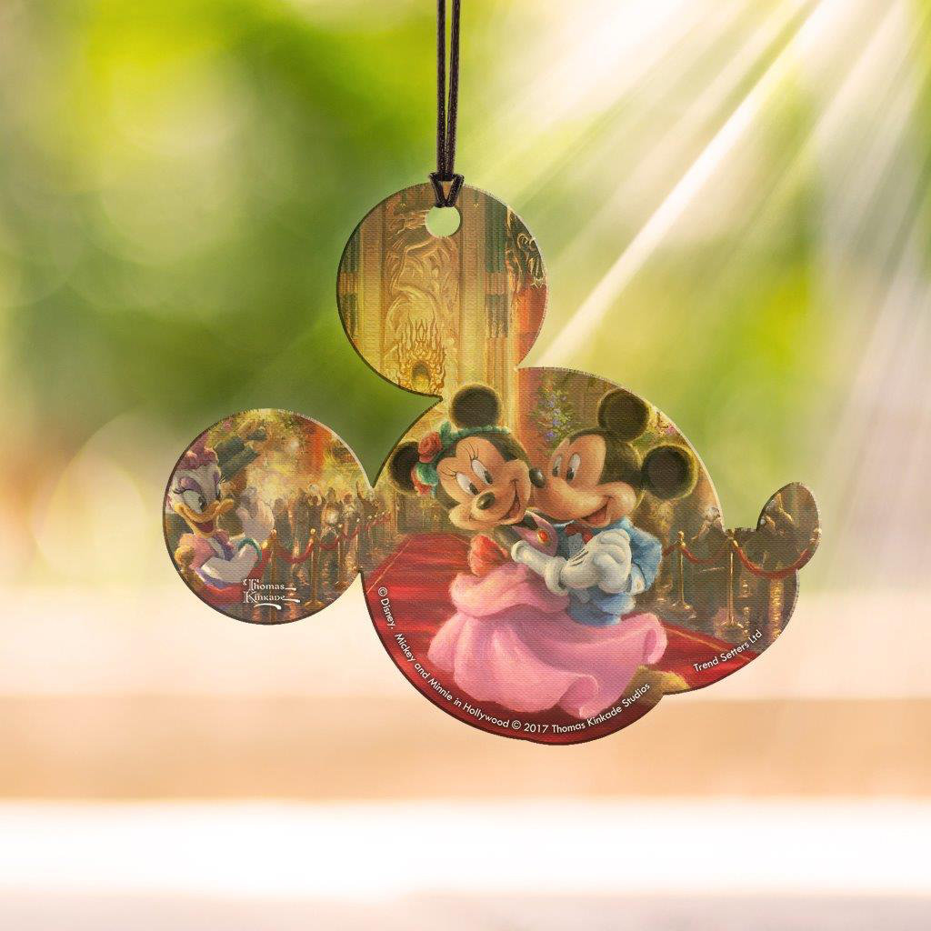 Disney's Mickey and Minnie Mouse in Hollywood Hanging Acrylic Shaped Print Trend Setters