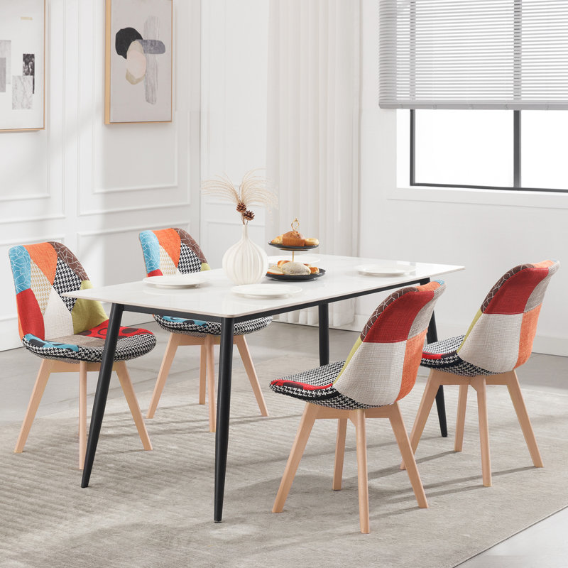 Avoca Solid Wood Dining Chair, Multicoloured