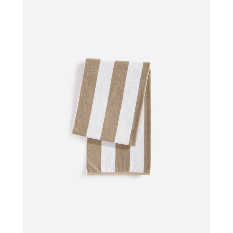 Serviette de plage 100% coton Coastal Beach, Sable