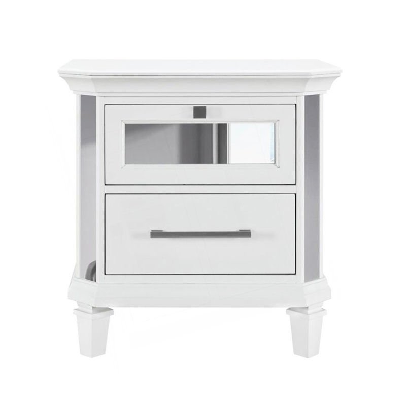 Table de chevet blanche Muhan