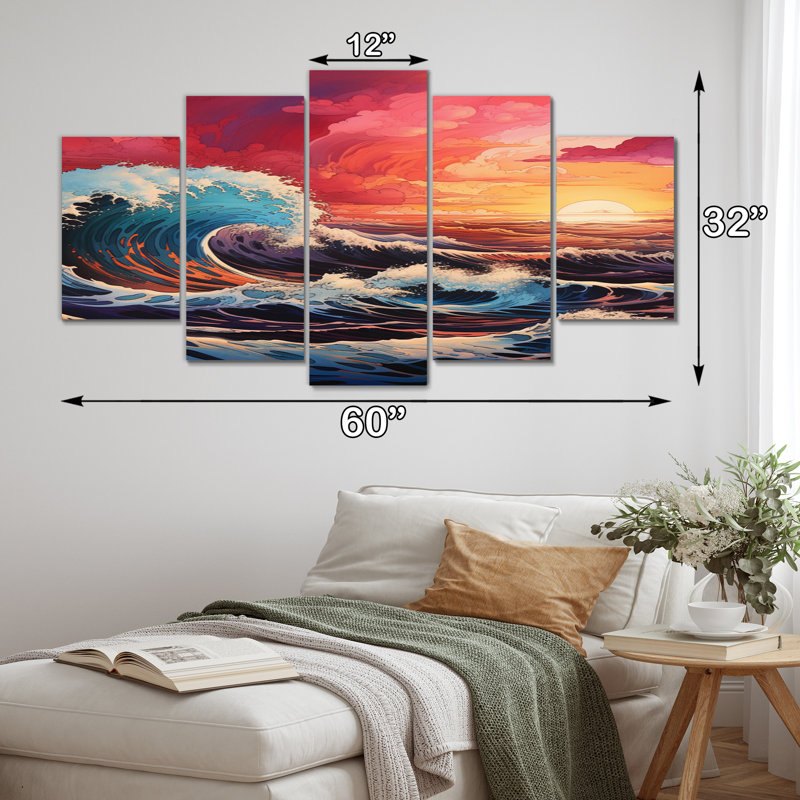 Ensemble de 5 décorations murales