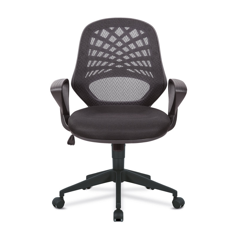Polyester Blend Office Chair, Black