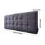 Bed Headboard Cushion with Removable Cover