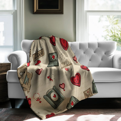 Retro Letter - 1 Piece Premium Sherpa Blanket
