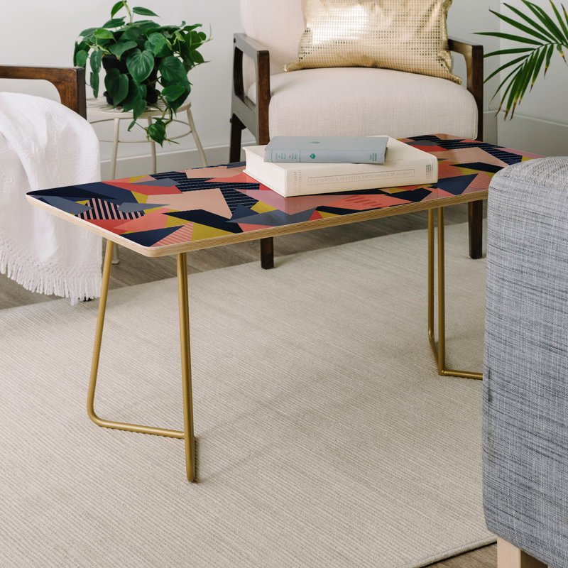 Solid Wood Top Coffee Table
