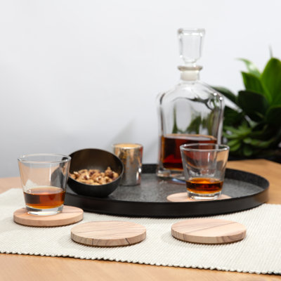 Ensemble de sous-verres en grès cinabre Thirstystone