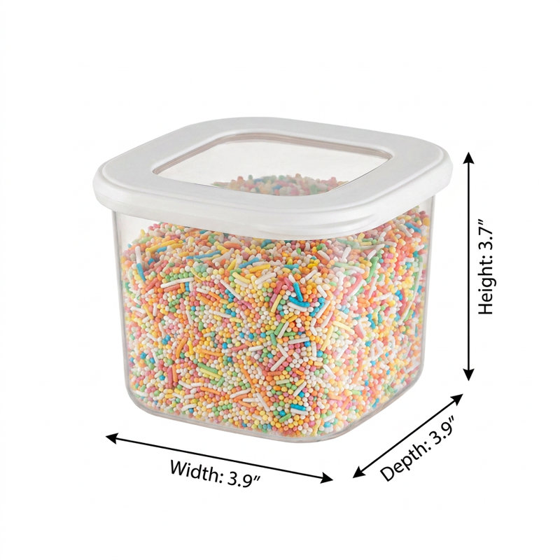 12-Piece Square Clear Food Storage Container Set