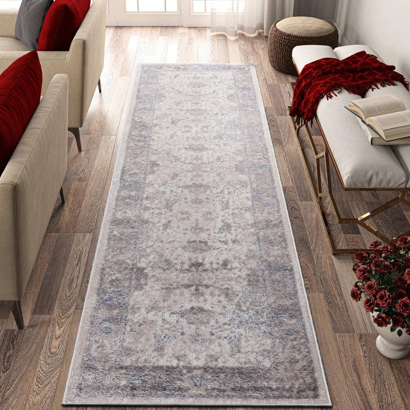 2X8 Loom & Area Rug In Brown/Beige, Stylish For Study, Stain , Non-Shedding, Modern Design Rug, Traditional Living Room, Fatigue