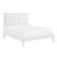 Mobilier de chambre à coucher classique et classique avec grand lit et tête de lit tapissier en similicuir